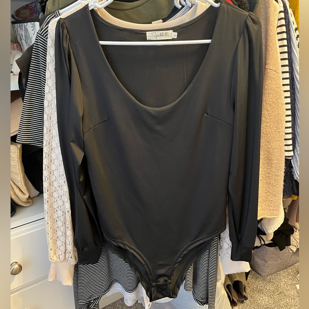 Scully Women's Black Long Sleeve Bodysuit